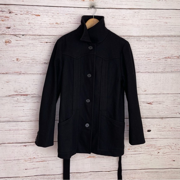 J. Crew black wool pea coat - Picture 8 of 12